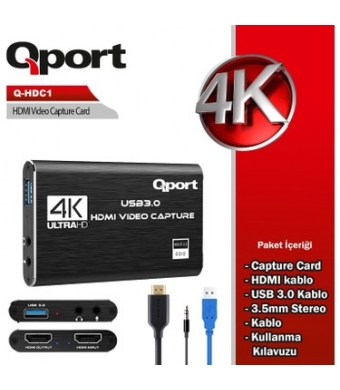 Qport Q-Hdc1 USB To HDMI Capture Kart