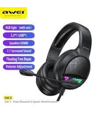 GM-3 HEAD-MOUNTED E-SPORT WIRED HEADSET AWEİ