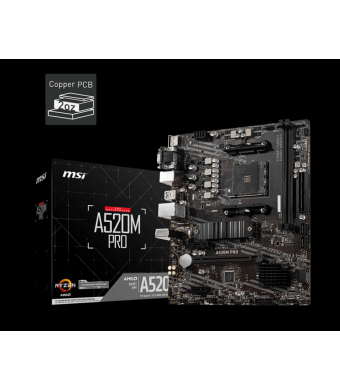 MSI A520M PRO DDR4 4600/1866Mhz M.2 M.ATX AM4