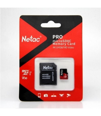 Netac 256G MicroSDXC V30/A1/C10 NT02P500PRO-256G-R