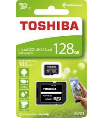 Toshiba 128GB Micro SDXC UHS-1 C10 THNM203K1280EA