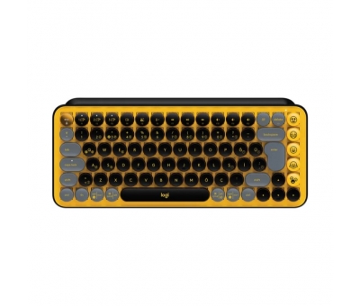 LOGİTECH POP KEYS KABLOSUZ MEKANİK KLAVYE SARI & SİYAH 920- 010818