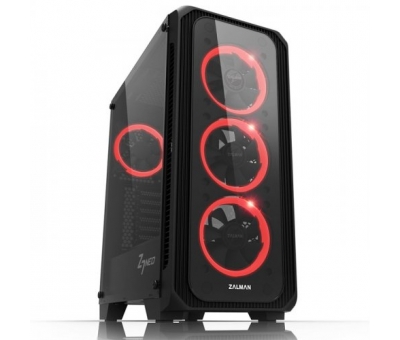 ZALMAN Z7 NEO USB 3.0 MİDİ-TOWER RGB LED FAN TEMPERLİ CAM SİYAH GAMİNG KASA