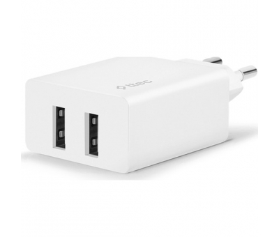 TTEC SMARTCHARGER DUO SEYAHAT ŞARJ ALETİ ÇİFT USB 2.4A BEYAZ