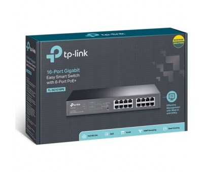 TP-LİNK TL-SG1016PE 16 PORT 10/100/1000MBPS 8 PORT POE+ EASY SMART SWİTCH