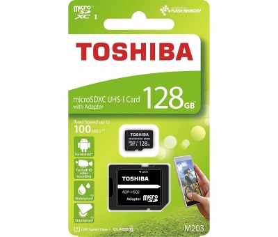 TOSHİBA 128 GB EXCERİA MİCRO SDXC THN-M203K1280EA HAFIZA KARTI