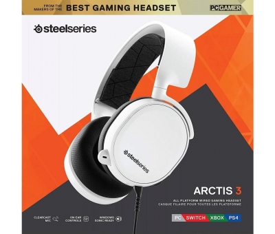 STEELSERIES 61506 ARCTİS 3 WHİTE 2019 ED. KULAKLIK