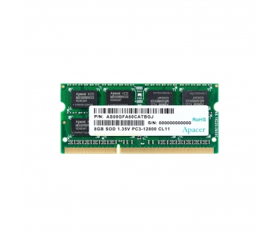 APACER 8GB (1X8GB) 1600MHZ CL11 DDR3 RAM (DL.08G2K.KAM)
