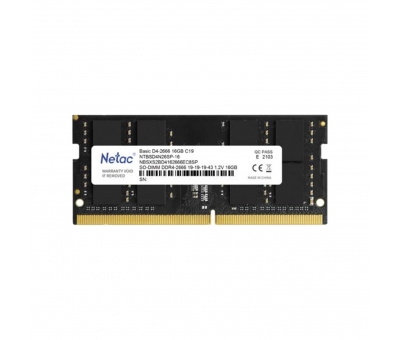 NETAC BASİC NTB 16GB 2666MHZ DDR4 NTBSD4N26SP-16