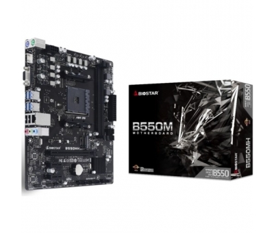 BİOSTAR B550MH 4933MHZ OC S+V+GL DDR4 AM4 (MATX)