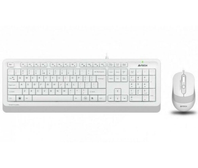 A4 Tech F1010 MM Klavye Mouse Set Beyaz USB