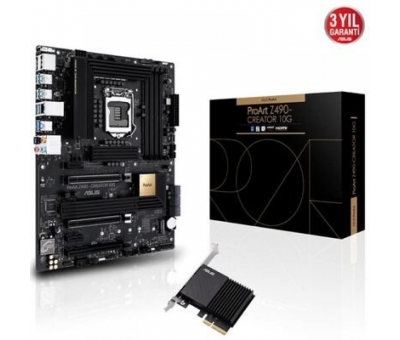Asus PROART Z490-CREATOR 10G S+V+GL 1200p  THUNDERBOLT HDMI,ÇIFT M2,USB3.2,4600