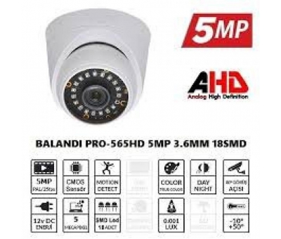Balandi PRO-565HD 5MP 3.6mm 18Smd AHD Dome