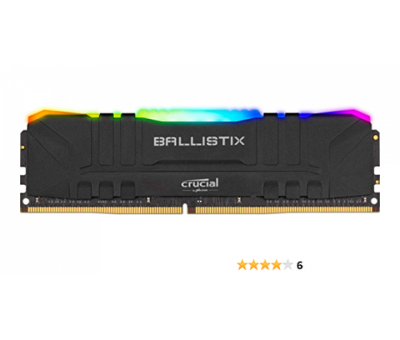 Ballistix 8GB RGB 3200MHz DDR4 BL8G32C16U4BL