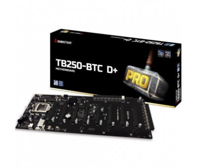 BIOSTAR TB250-BTC D+ DDR4 1151P MINING MAINBOARD SO-DIMM