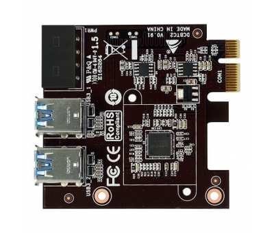 Biostar PCI-E 1x to 4x USB3.0 Riser Adaptör DCBTC2