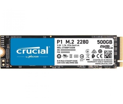 Crucial P1 500GB SSD m.2 NVMe PCIe CT500P1SSD8