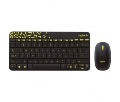Logitech MK240 Klavye Set Siyah/Sarı 920- 008215