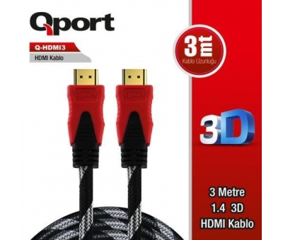 Qport Q-HDMI3 3m Hdmi Kablo