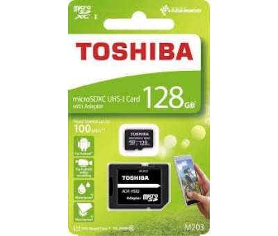 Toshiba 128GB Micro SDXC UHS-1 C10 THNM203K1280EA