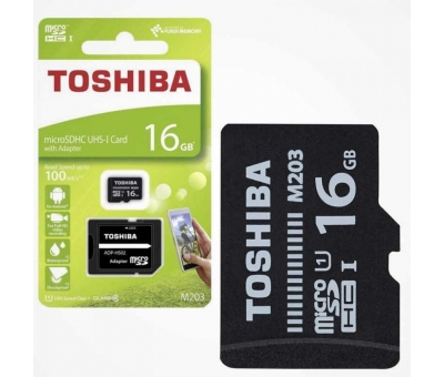 Toshiba 16GB Micro SDHC UHS-1 C10 THN-M203K0160EA